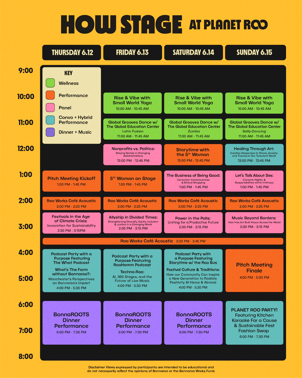 Schedule | Bonnaroo Music & Arts Festival